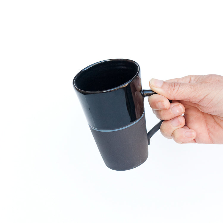 [Sue Ure x Gohobi] Black porcelain Tall mug