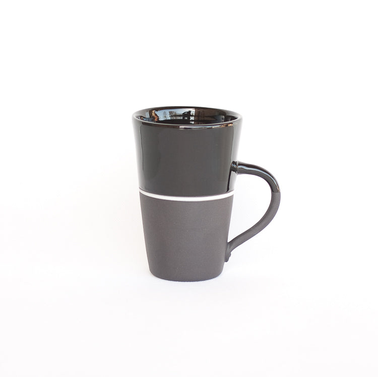 [Sue Ure x Gohobi] Black porcelain Tall mug