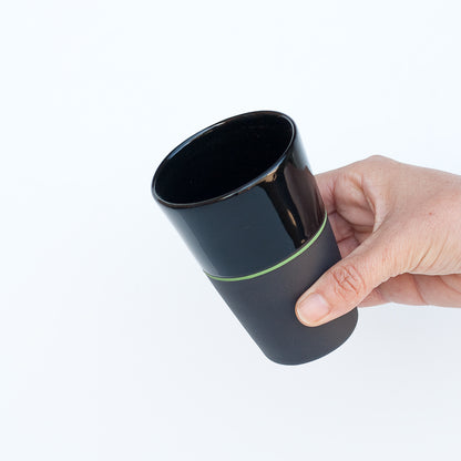 [Sue Ure x Gohobi] Black porcelain Tall beaker