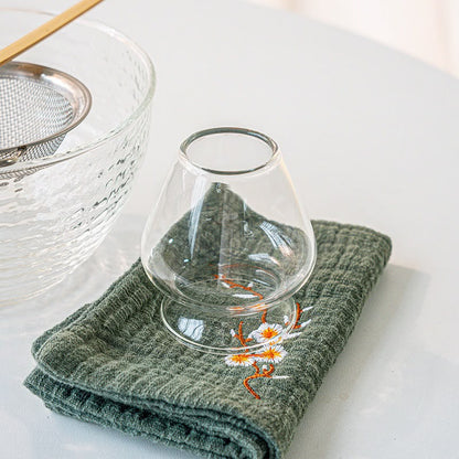 Gohobi Handmade Matcha Glass Pitcher & Whisk Holder