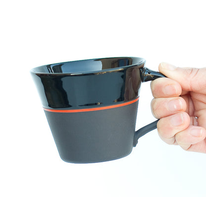 [Sue Ure x Gohobi] Black porcelain Wide mug