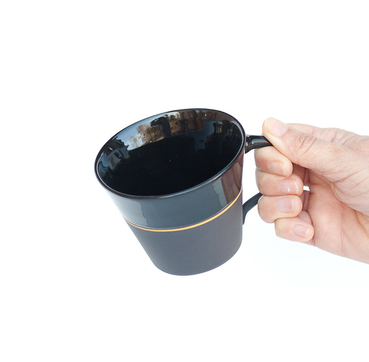 [Sue Ure x Gohobi] Black porcelain Wide mug