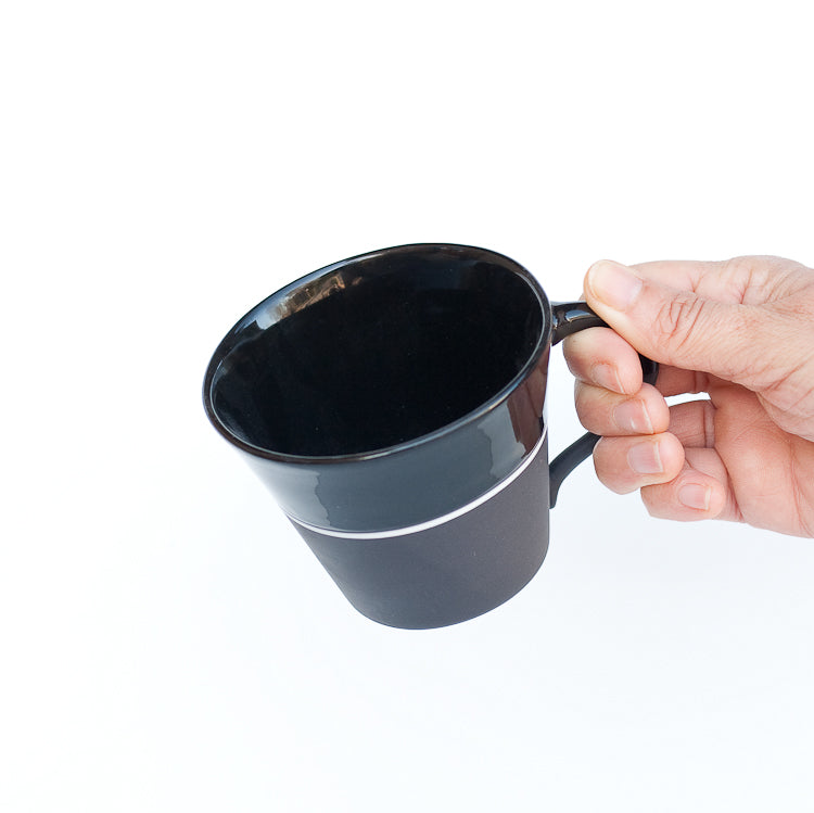 [Sue Ure x Gohobi] Black porcelain Wide mug