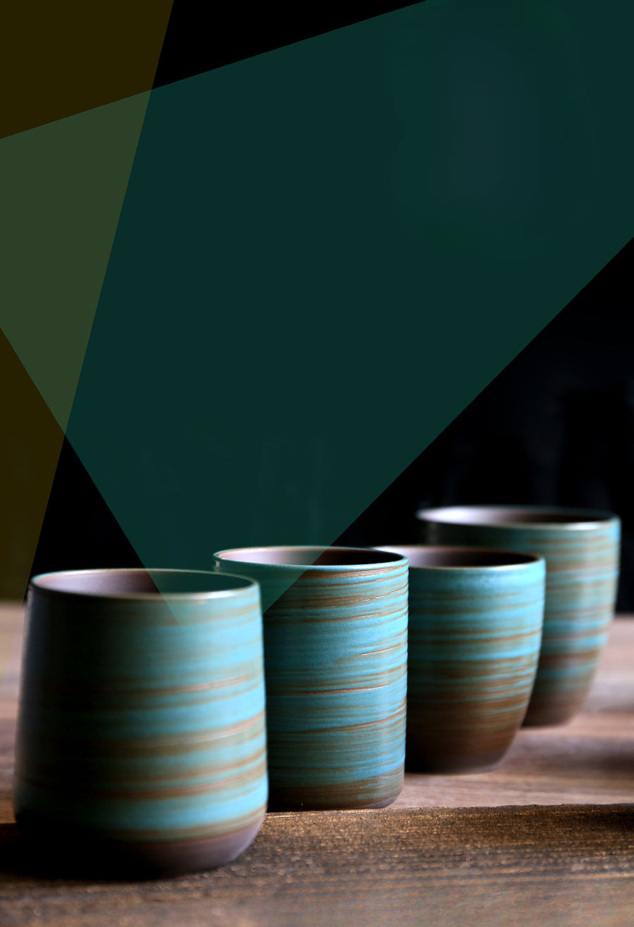 Gohobi Hand-Painted Kiln-Changed Ceramic Cup