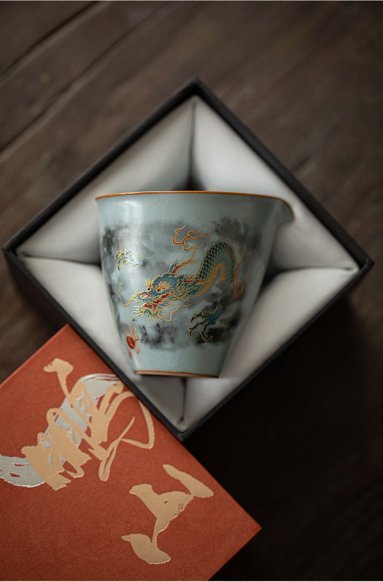 Gohobi Celestial Flow Ru Kiln Dragon Fairness Pitcher