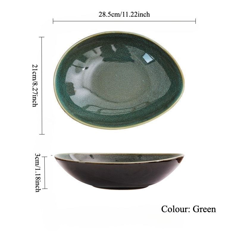 Gohobi Creative Kiln-Change Irregular Ceramic Bowl