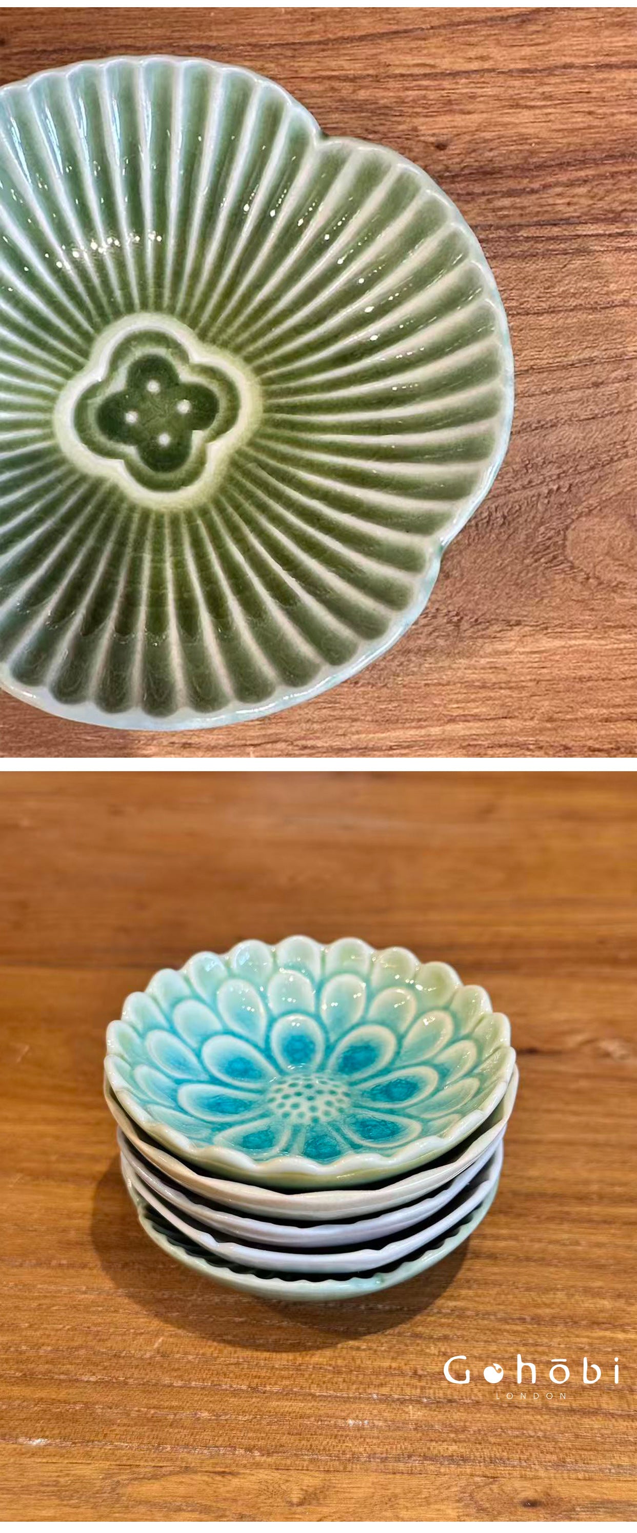 Gohobi Japanese Mino-yaki Ice Crack Small Plate [Made in Japan] – Sauce & Dipping Dish