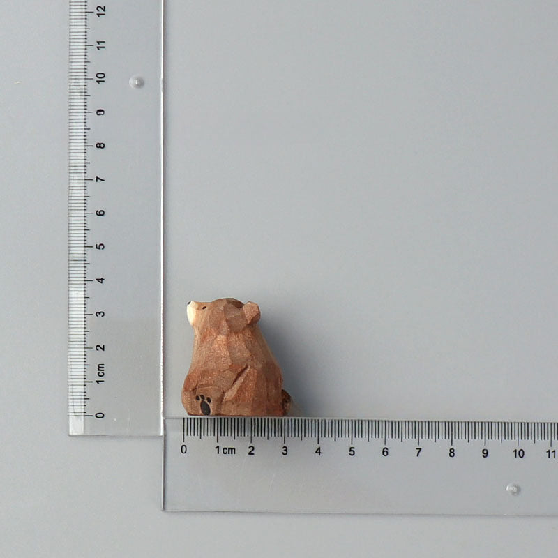 Gohobi Handcrafted Wooden Bear Ornament