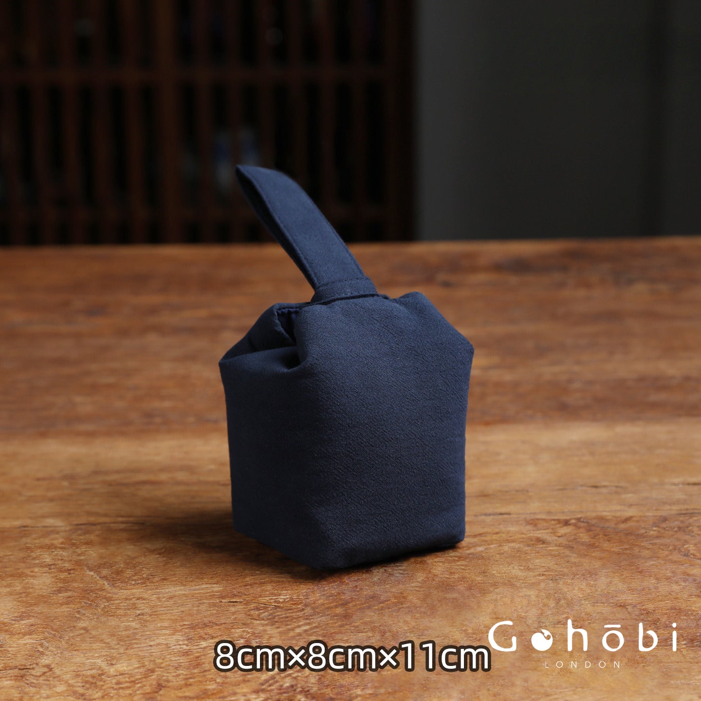 Gohobi Classic Travel Teaware Bag – Plain Cotton Tea Set Storage & Outdoor Carry Case