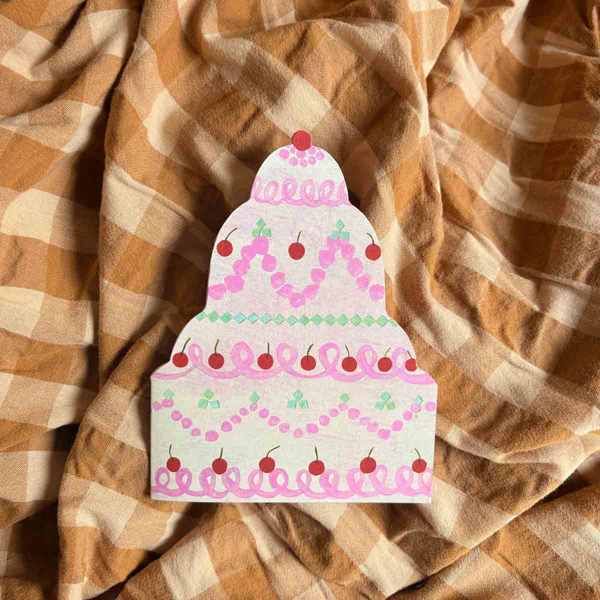Mortlake Papers Wedding Cake Greeting Card | Birthday & Celebration Cake [Made in the UK]