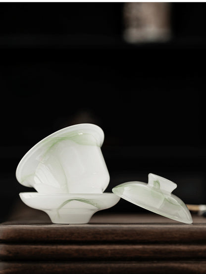 Gohobi Ancient Glazed Three-Talented Cover Gaiwan