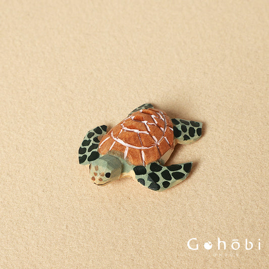 Gohobi Handmade Wooden Turtle