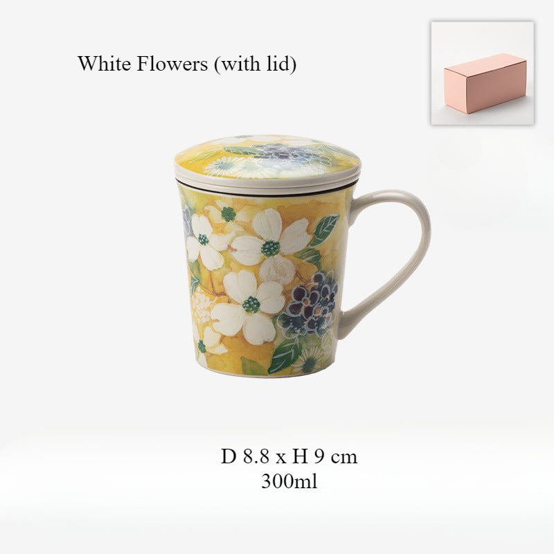 [Made In Japan] Gohobi Japanese Flowers Mug Coffee Cup