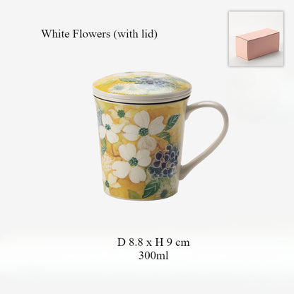 [Made In Japan] Gohobi Japanese Flowers Mug Coffee Cup