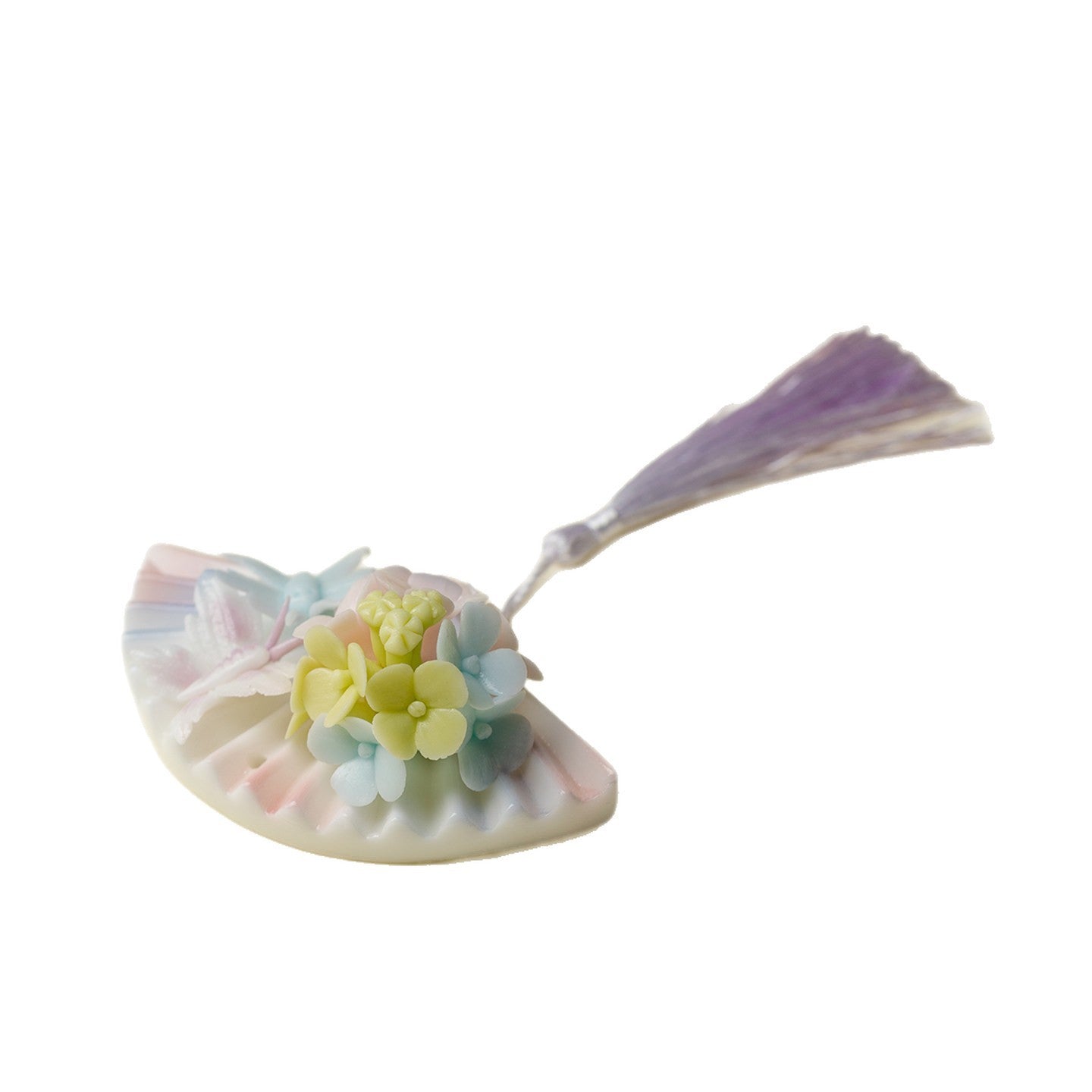 Gohobi Handmade Floral Incense Holder 008 - Jade Fan