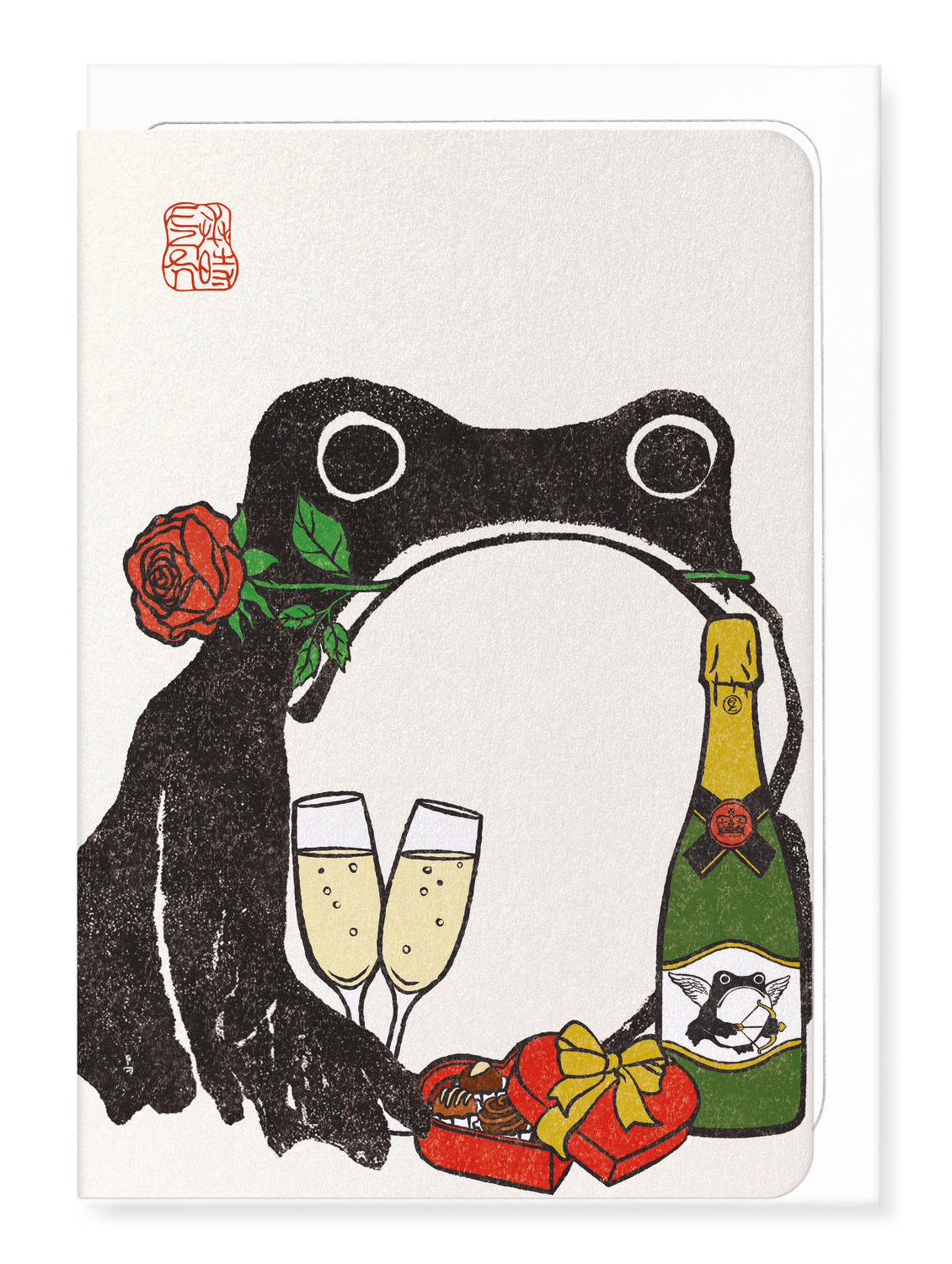 Ezen Designs VALENTINE'S EZEN FROG: Greeting Card [Made in the UK]