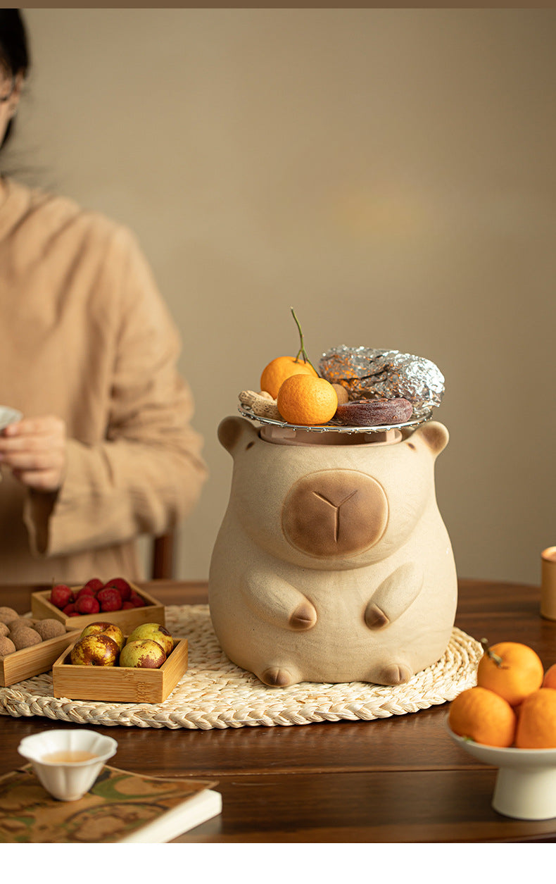 Gohobi Traditional Teapot and Stove Set 002 Capybara