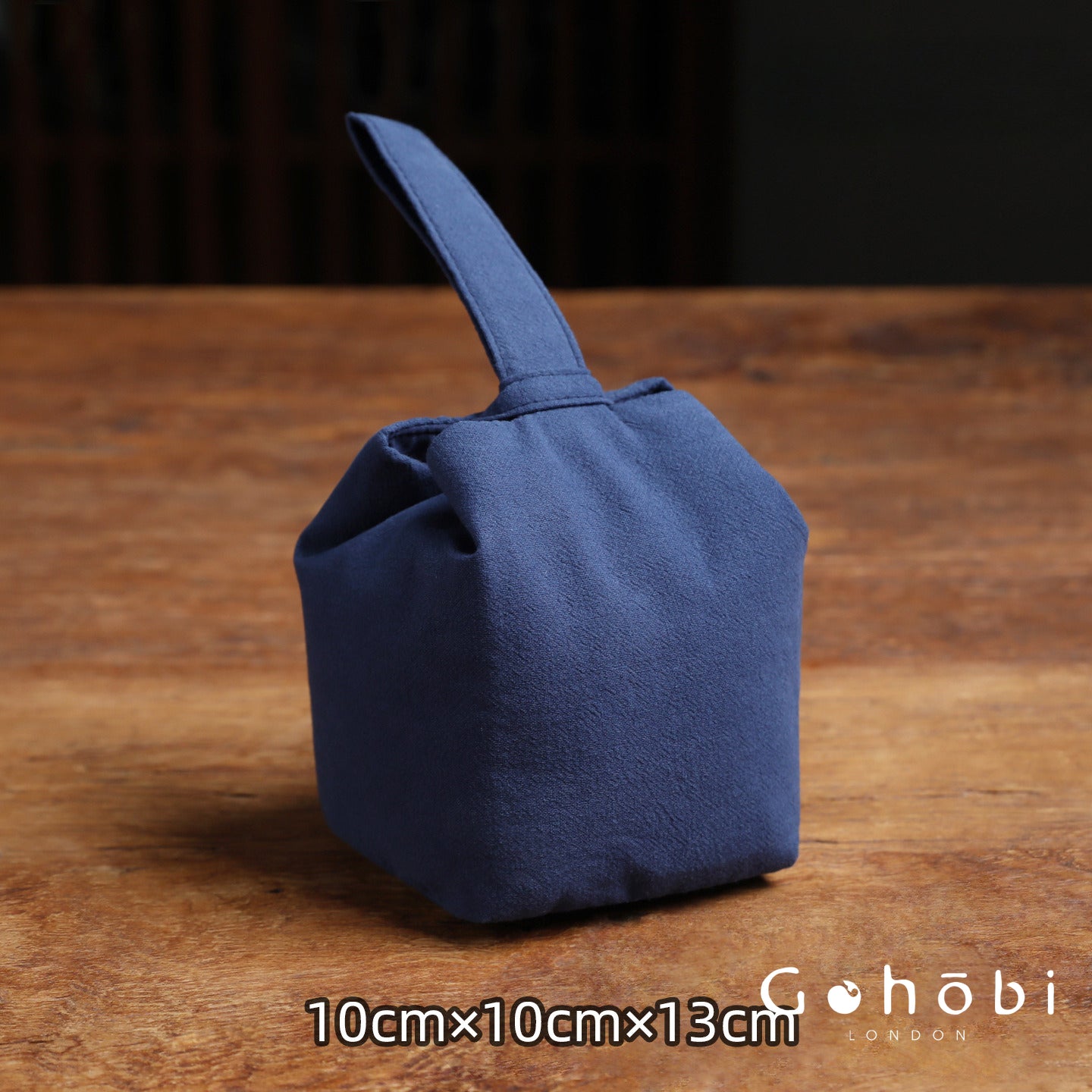 Gohobi Classic Travel Teaware Bag – Plain Cotton Tea Set Storage & Outdoor Carry Case