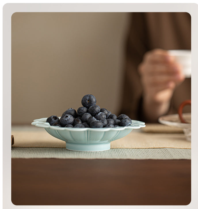 Gohobi, petite assiette de fruits glacés japonais traditionnels - Chrysanthème 001