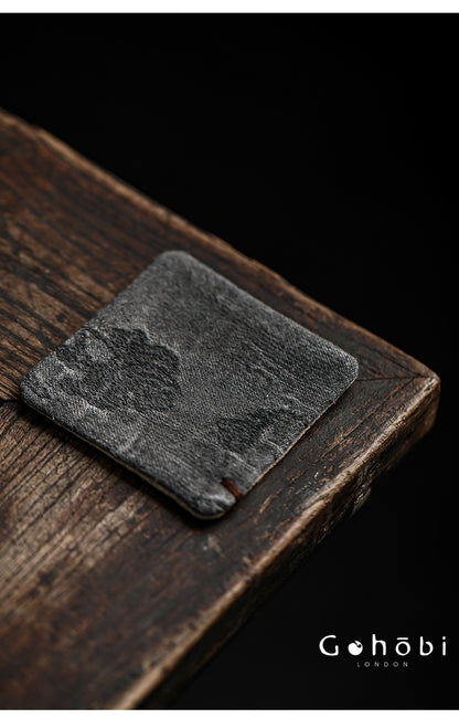 Gohobi Japanese Style Tea Coaster – Retro Fabric Tea Cup Mat for Tea Ceremony