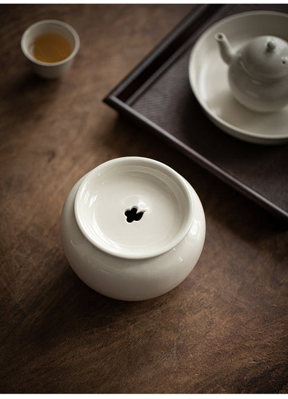 Gohobi Grass Ash Ceramic Jianshui Tea Wash Bowl