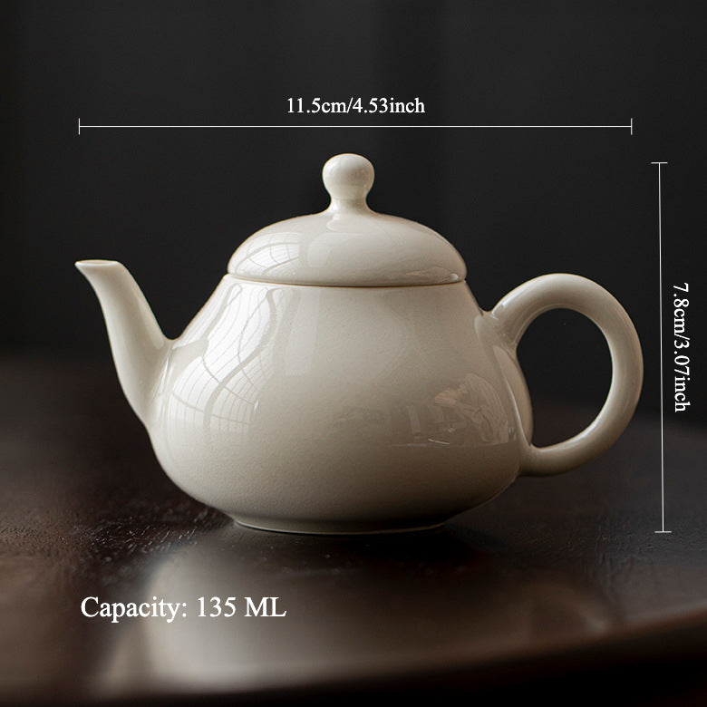 Gohobi Grass Ash Pear-Shaped Teapot