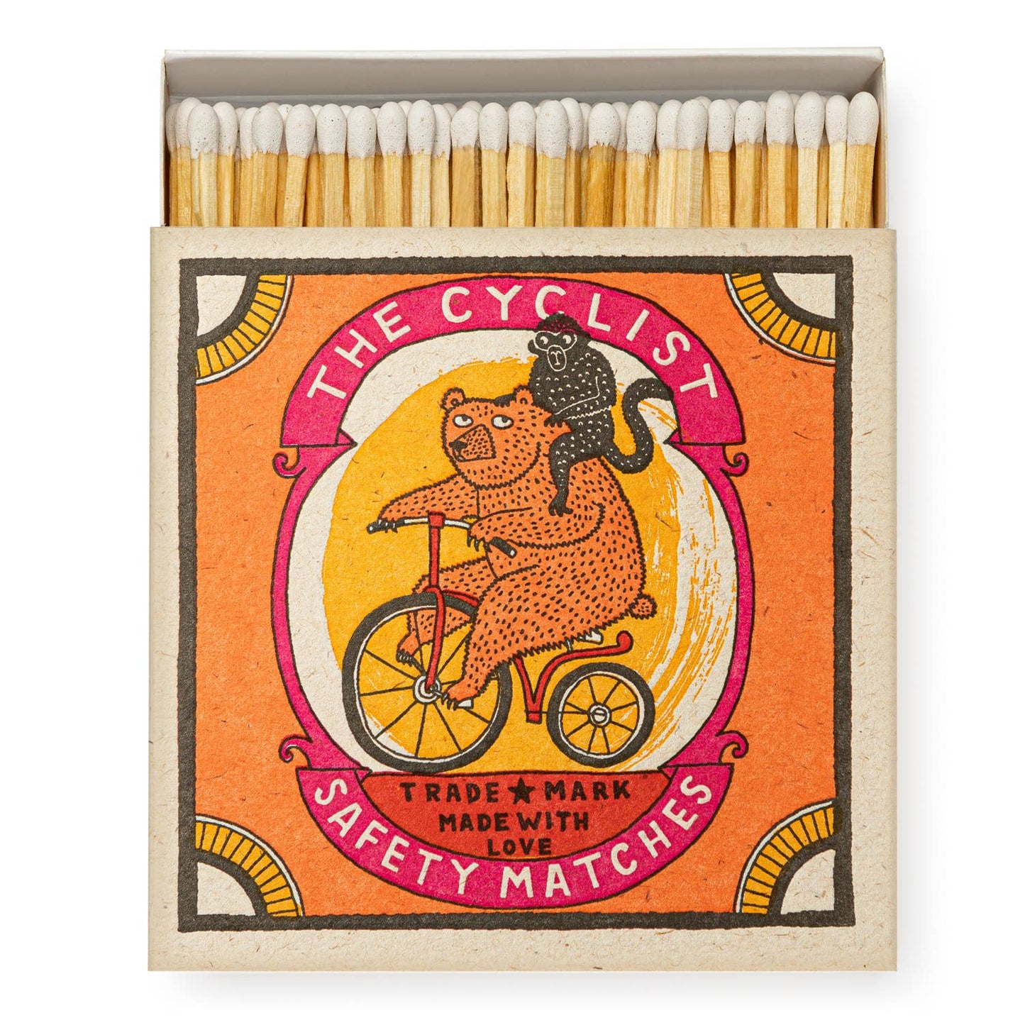 Gohobi x Archivist Gallery The Cyclist | Square Matchboxes [Made in the UK]