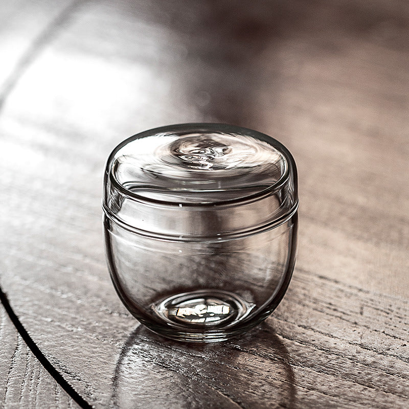 Gohobi Japanese-Style Mini Glass Tea Storage Jar