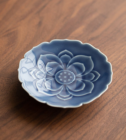 Gohobi Traditional Japanese Glazed Fruit Nuts Small Plate - Lotus 013