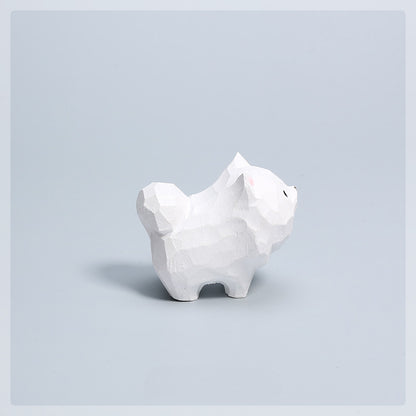 Gohobi Handcrafted Wooden Samoyed Dog Ornament