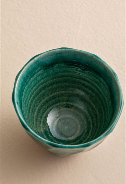 Gohobi Japanese Minoyaki Retro Coarse Pottery Teacup – Wabi Sabi Handmade Ceramic Master Cup | Made in Japan