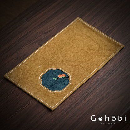 Gohobi Hand-Painted Tea Table Runner – Zen Style Tea Table Cloth