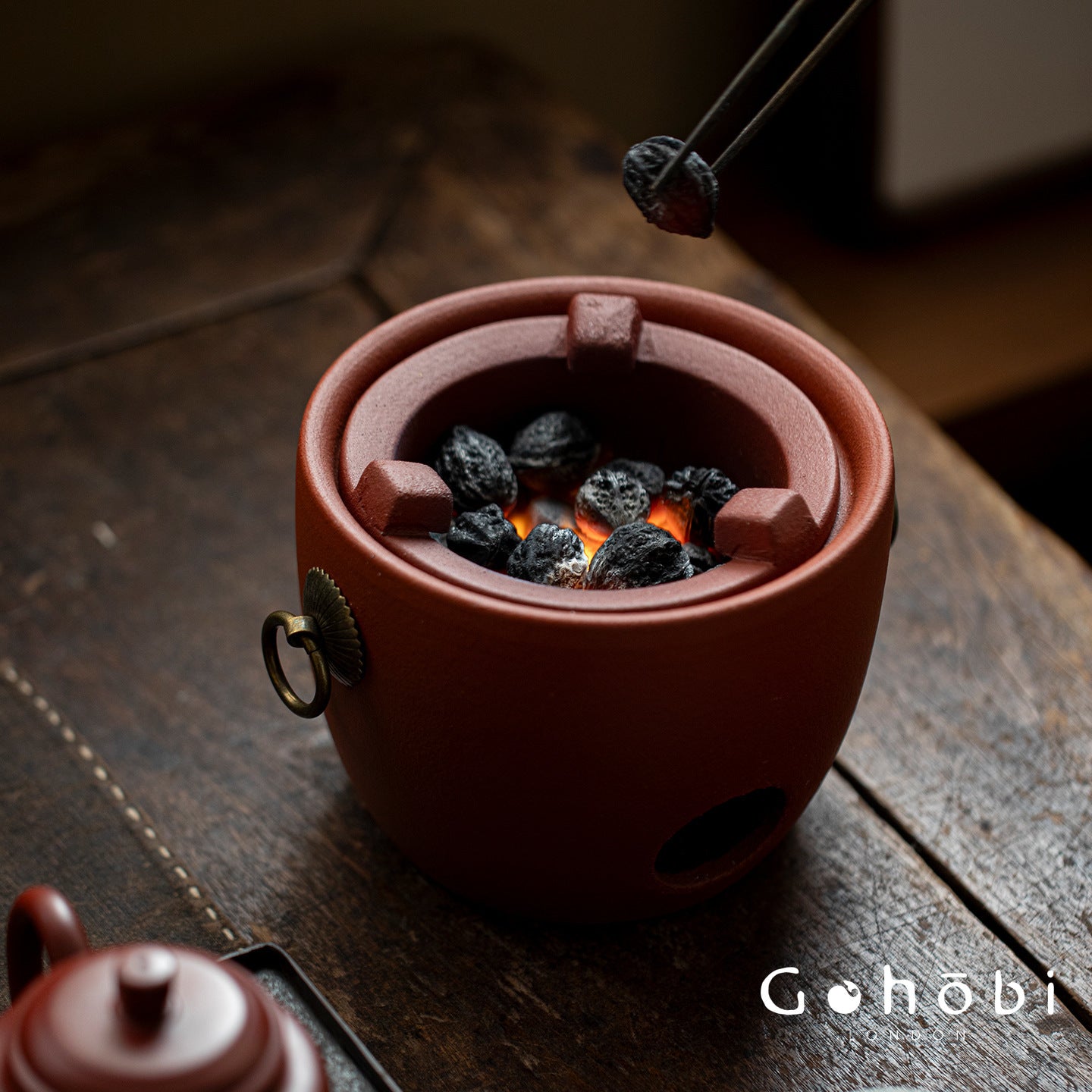Gohobi Chaoshan Sand Pot Tea Set – Household Carbon Stove & Japanese Side Handle Teapot