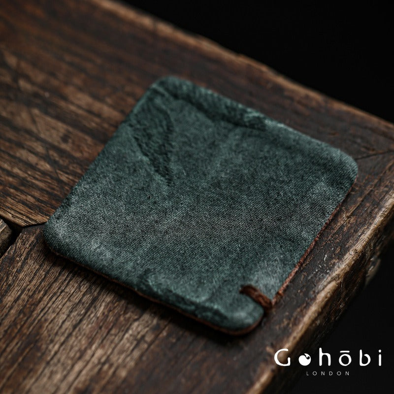 Gohobi Japanese Style Tea Coaster – Retro Fabric Tea Cup Mat for Tea Ceremony