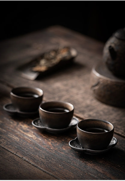 Gohobi Gilded Vintage Ceramic Teacup