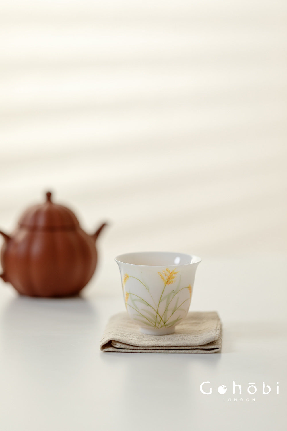 Gohobi Yixing Zisha Clay Travel Tea Set – Handmade Gongfu Tea Set with Leather Case