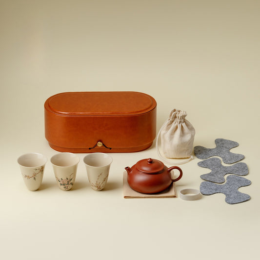 Gohobi Zisha Teapot Travel Tea Set 003