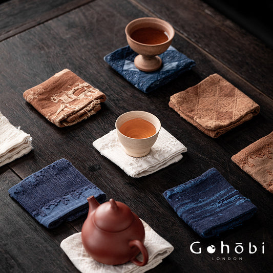 Gohobi Cotton Tea Towel – Thick Absorbent Teapot Cloth and Heat Insulation Tea Coaster