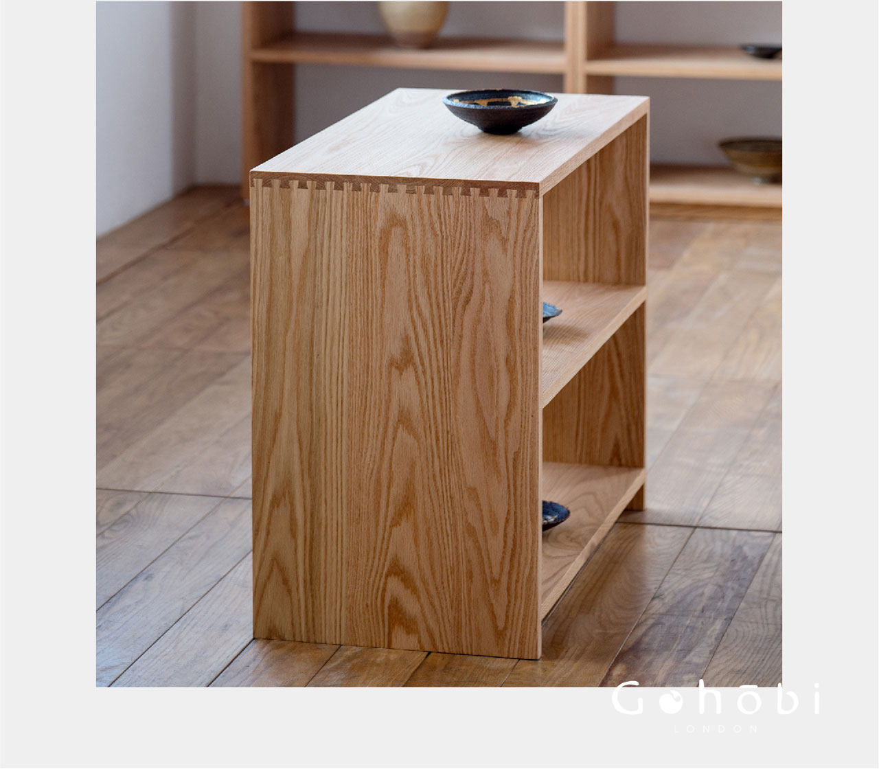 Gohobi Handmade Solid Wood Display Cabinet – Studio Storage Display Collection Cabinet | FSC Certified Furniture