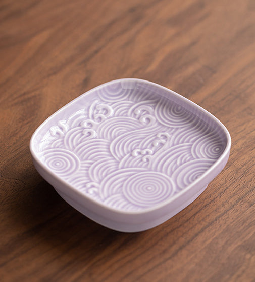 Gohobi Traditional Japanese Glazed Fruit Nuts Small Plate - Wave 009