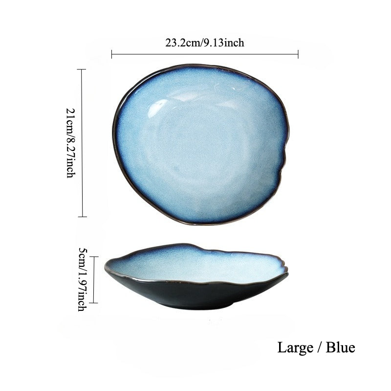 Gohobi Vintage Kiln-Change Irregular Plate