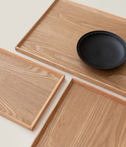 Gohobi Japanese-Style Solid Wood Serving Tray