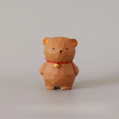 Gohobi Handcrafted Wooden Bear Ornament