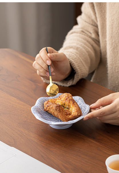 Gohobi Traditional Japanese Glazed Fruit Nuts Small Plate - Hibiscus 004