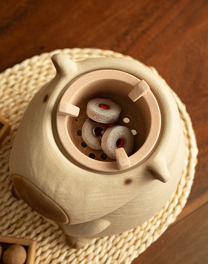 Gohobi Traditional Teapot and Stove Set 002 Capybara