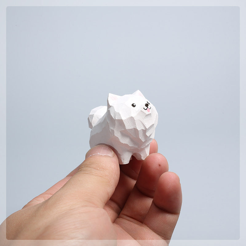 Gohobi Handcrafted Wooden Samoyed Dog Ornament