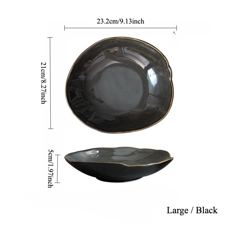 Gohobi Vintage Kiln-Change Irregular Plate