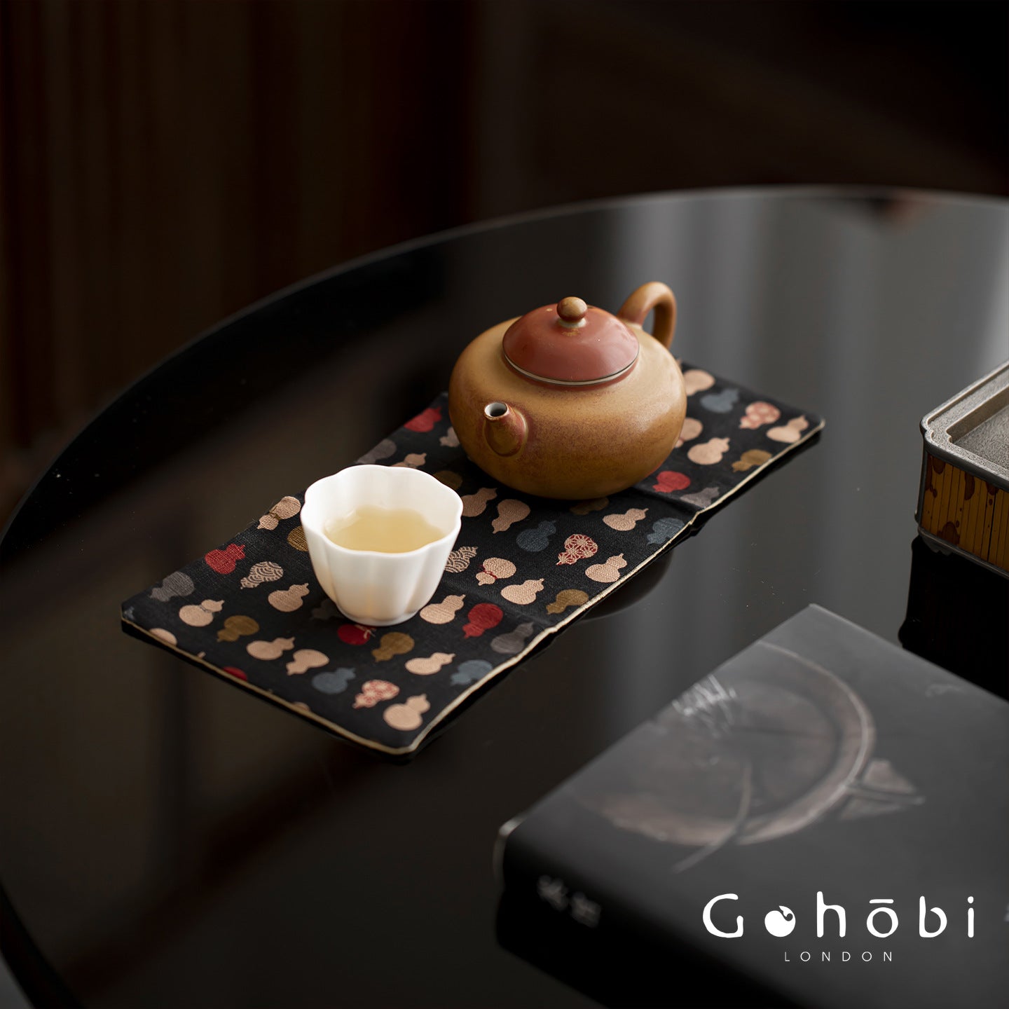 Gohobi Cotton and Linen Gourd Tea Towel – Absorbent Tea Cloth for Tea Table