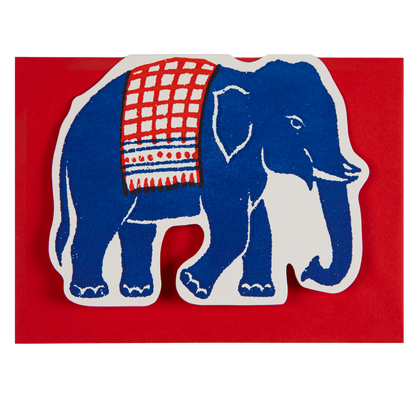Gohobi x Archivist Gallery Elephant | Letterpress Cards | Cut-Out [Made in the UK]