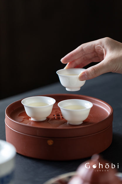 Gohobi Complete Gongfu Tea Set – Chinese Tea Brewing Set with Teapot, Cups & Tea Tray